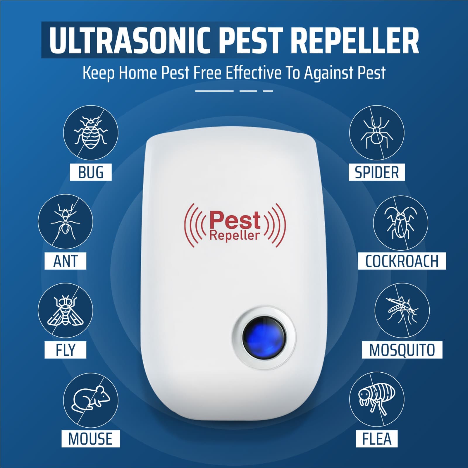 Common pests including cockroaches